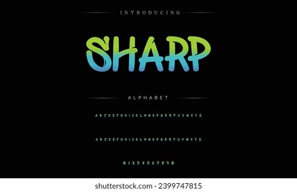 Graffiti font text effect, spray and street text style