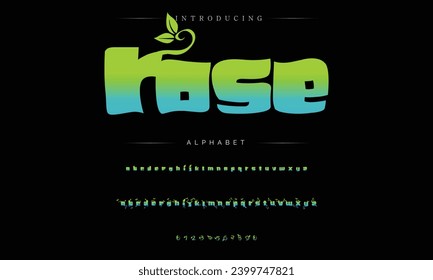 Graffiti font text effect, spray and street text style