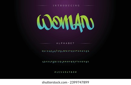 Graffiti font text effect, spray and street text style