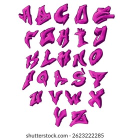 Graffiti Font Urban Typography Letters Alphabet