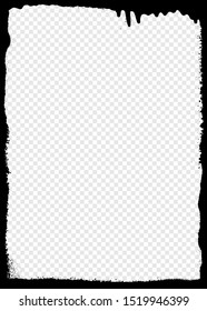 Graffiti frame on a transparent background. Vector illustration for your design.