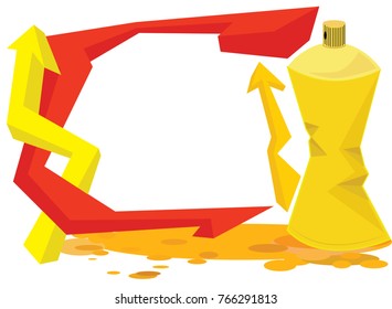 Graffiti frame in readable graffiti style in vibrant customizable colors