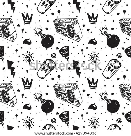 graffiti graphic spray can cartoon doodle stock vector royalty free