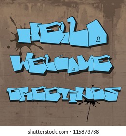 graffiti greetings text