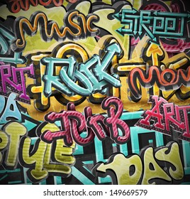 Graffiti Grunge Background. Eps 10