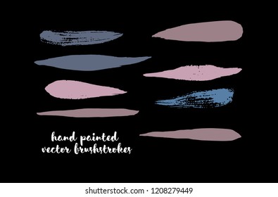 Graffiti Grunge Vector Watercolor Brushstrokes. Buttons, Splashes, Doodles, Stains, Scribble Hand Painted Vector Set. Vintage Uneven Ink Paintbrush Logo Elements. Rough Painted Spot Swatches