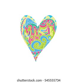 Graffiti heart
colorful abstract  vector illustration