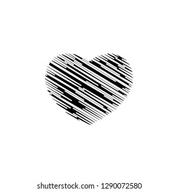 graffiti heart shape icon. Element of Valentine's Day icon for mobile concept and web apps. Detailed graffiti heart shape icon can be used for web and mobile