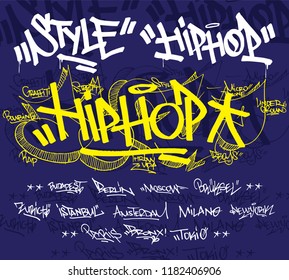 Graffiti Hiphop Style Typography