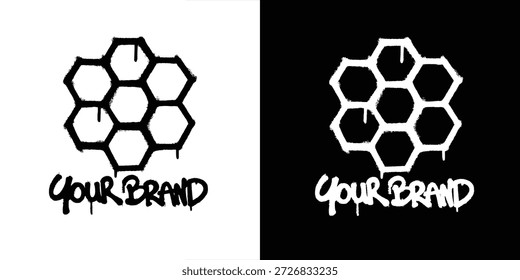 Graffiti Honig Logo, Vektordesign