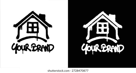 Graffiti House Logo, Vektordesign