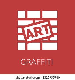  Graffiti icon. Editable  Graffiti icon for web or mobile.