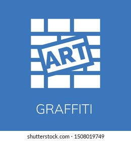  Graffiti icon. Editable  Graffiti icon for web or mobile.