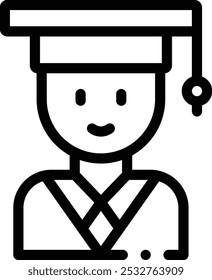 Icono de graffiti. Diseño De Estilo Lineal Delgado Aislado Sobre Fondo Blanco