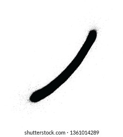 graffiti japanese NO character sprayed in black over white