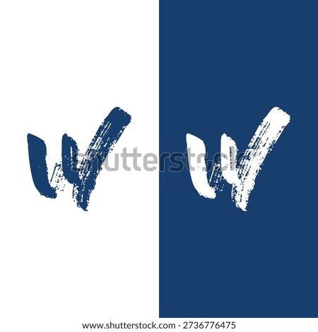 Graffiti letter W Logo icon Vector Images and Graphics Stock Vector.
