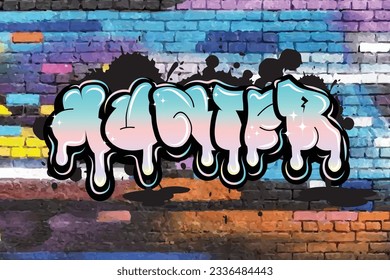 graffiti lettering typography art illustration
