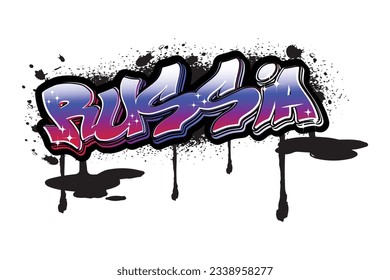 Graffiti-Schriftzeichen-Illustration