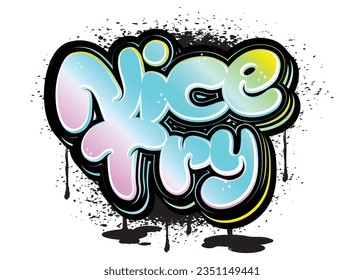 graffiti lettering typography art illustration
