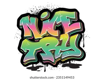 graffiti lettering typography art illustration