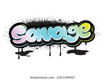 graffiti lettering typography art illustration