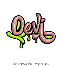 graffiti lettering typography art illustration