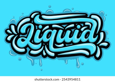 Ilustración de arte de tipografía de letras de graffiti