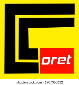 El diseño del logo del graffiti está dominado por colores frescos amarillo, rojo, blanco y negro