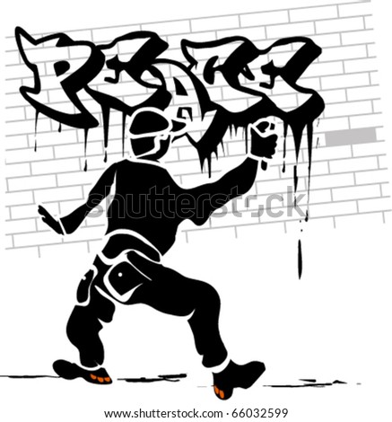 Similar – Image, Stock Photo flutter man Spray Tagger