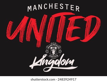 graffiti manchester united kingdom typography graphic design, MU logo, vintage mancester typography grunge, Manchester is Red Typography, Manchester England grunge.eps8