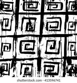 Graffiti monochrome abstract pattern on a white background