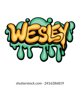 graffiti  names with hand drawn design