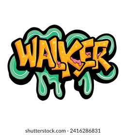 graffiti  names with hand drawn design