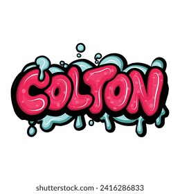 graffiti  names with hand drawn design