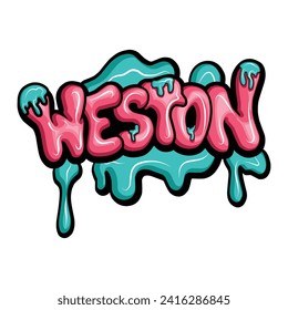 graffiti  names with hand drawn design