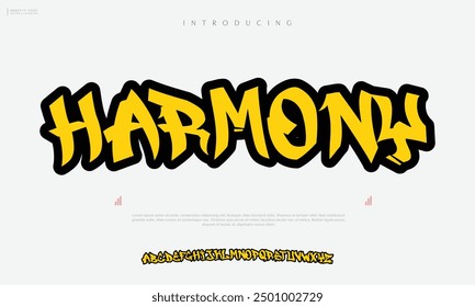Graffiti Numbers illustration vector modern font