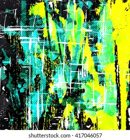 graffiti on a dark background vector illustration