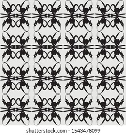 Graffiti on a geometric background seamless pattern