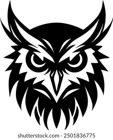 graffiti owl Silhouette vector illustration 