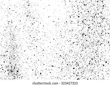 graffiti paint splatter pattern in black over white