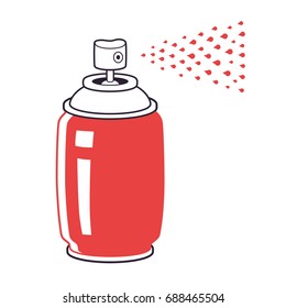 Graffiti paint spray can vector
