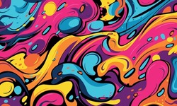 Graffiti Pop Art Background On The Wall Abstract Vector Colorfull Pattern Wallpaper Art Abstract Hand Drawing Spray Paint Camouflage Brush Strokes Clouds Dots Ink Paint Background