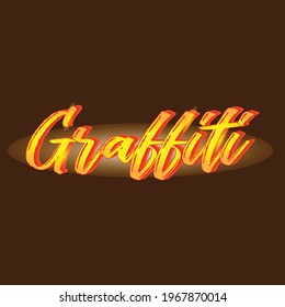 graffiti - Premium Vector editable 3D text effect design