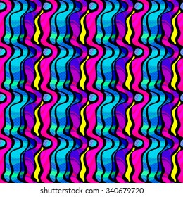 Graffiti psychedelic abstract color seamless background