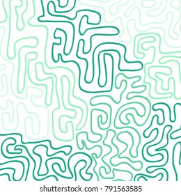 Graffiti Psychedelic Background. Abstract Motif with Labyrinth of Tangled Lines. Organic Hippie Style. Crazy Cartoon Pattern
