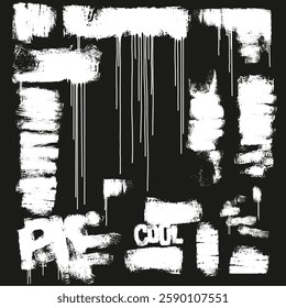 Graffiti Roller Brush Collection with Soft Edges and Drips