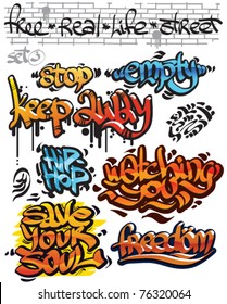 graffiti sketch vector for design