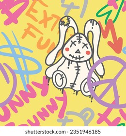 Graffiti slogan Funny Bunny