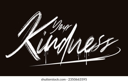 graffiti slogan print with neon spray, Choose kindness postcard, Urban typography hipster street art, Vector illustration of handwritten lettering, for t-shirts, posters or social media and others