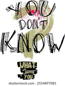 graffiti slogan print with neon spray, Urban street style drawing and slogan typography, t shirt graphics print vector illustration design, Urban typography hipster street art for graphic t- shirt.eps
